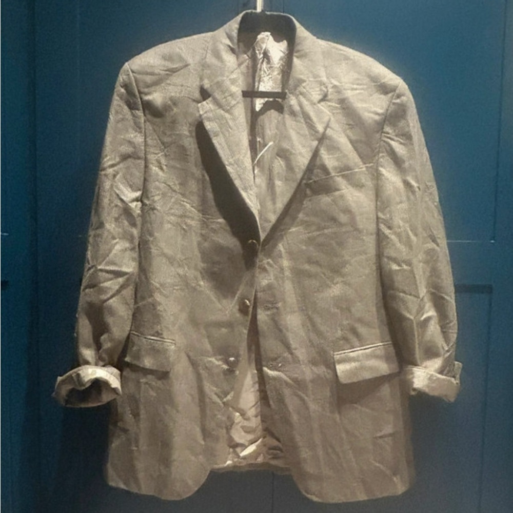 Ralph Lauren Oversized Beige Multi Colored Earth Tones Blazer (UNISEX)